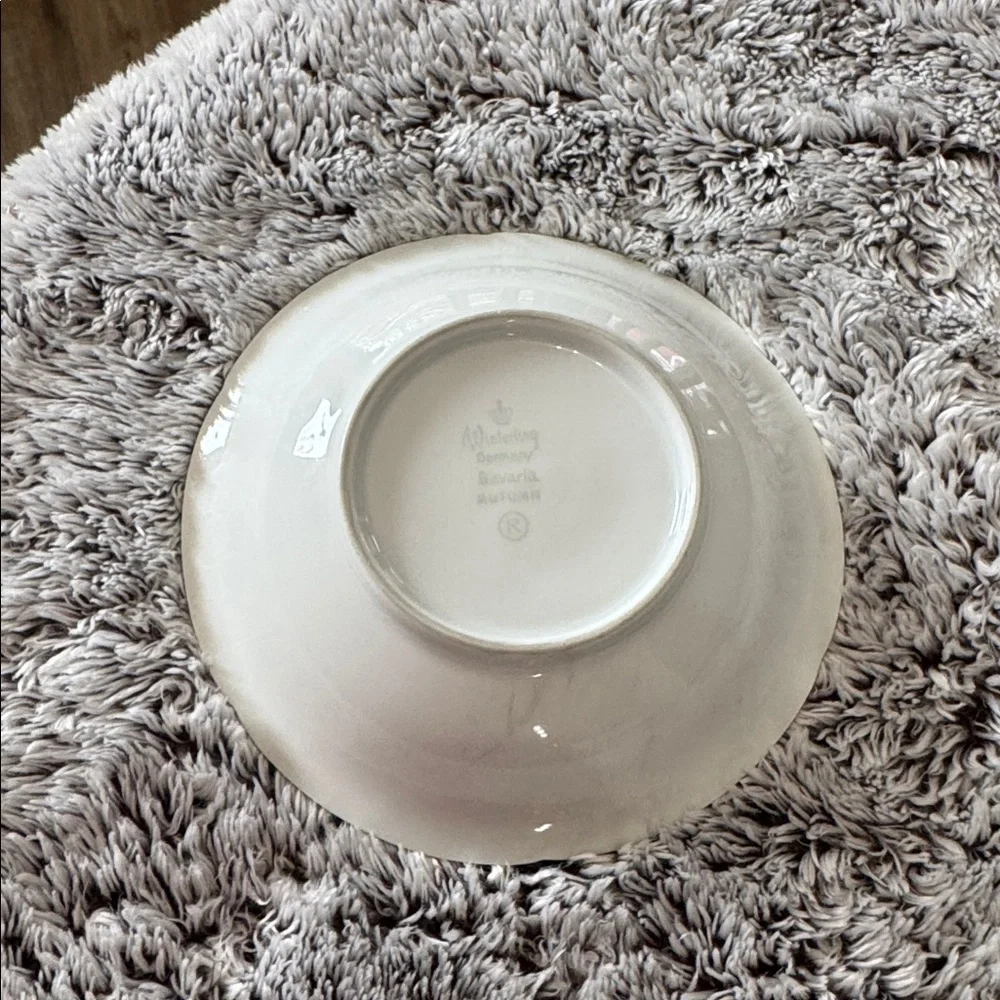 Winterling Bavaria‎ Germany Autumn Leaves Set of 4 Fruit Dessert Bowls 5.5